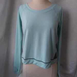 lucy | Mint & Gray Long Sleeve Layering Top | S